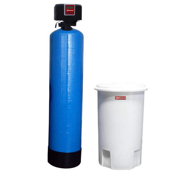 Chrono-volumetric water softener, 60 Lit, with external cylinder