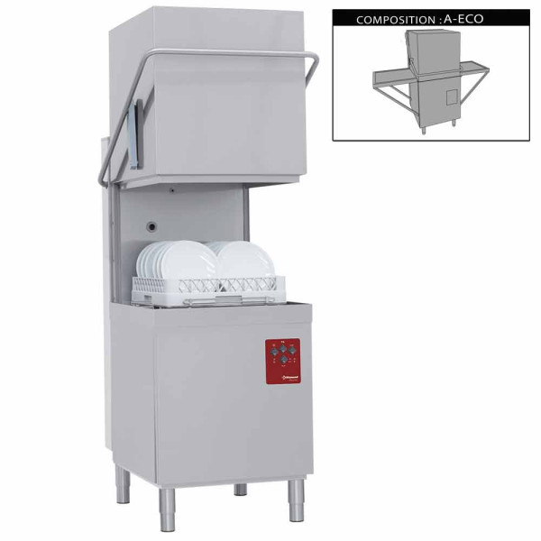 Full bonnet dishwasher