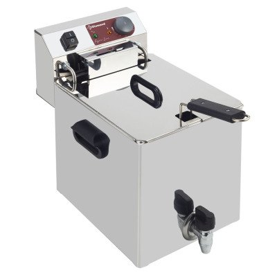 Electric counter fryer 10 L 1 tank with drain tap Diamond EF101-TN